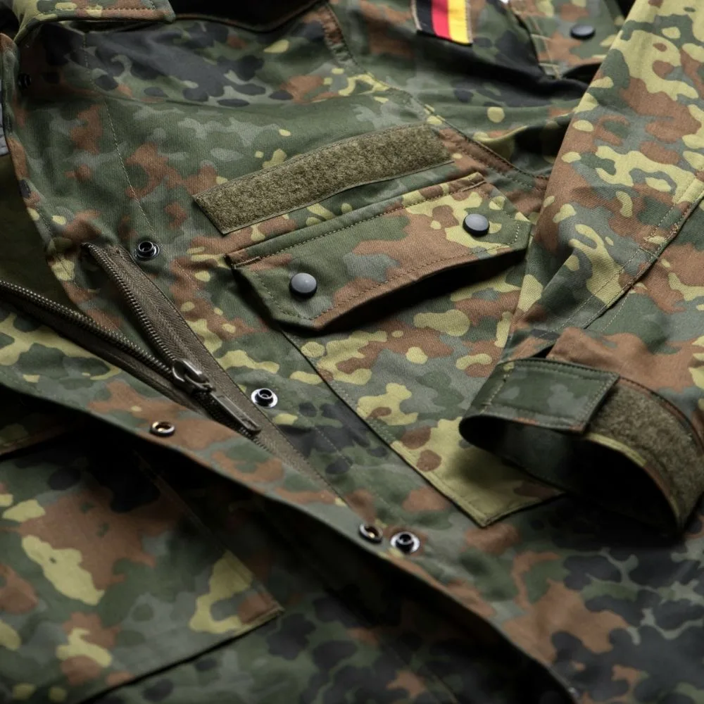 Bundeswehr Feldbluse Soldatinnen 5-Farben Tarndruck – 35% Polyester, 65% Baumwolle
