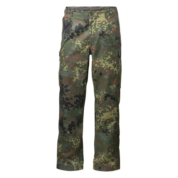 Deutsche Bundeswehr Feldhose Tropen Herren 5-Farben Tarndruck – 35% Polyester, 65% Baumwolle