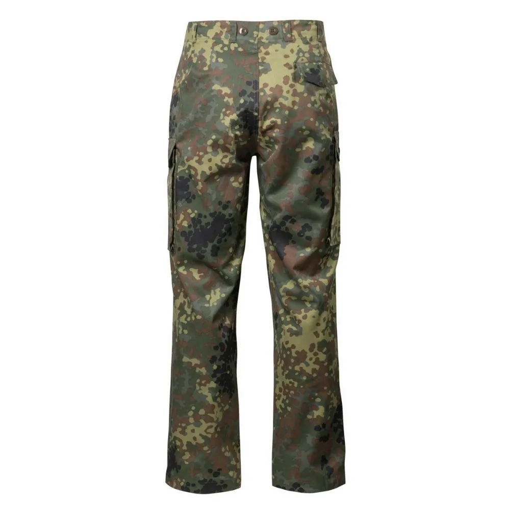 Deutsche Bundeswehr Feldhose Tropen Herren 5-Farben Tarndruck – 35% Polyester, 65% Baumwolle