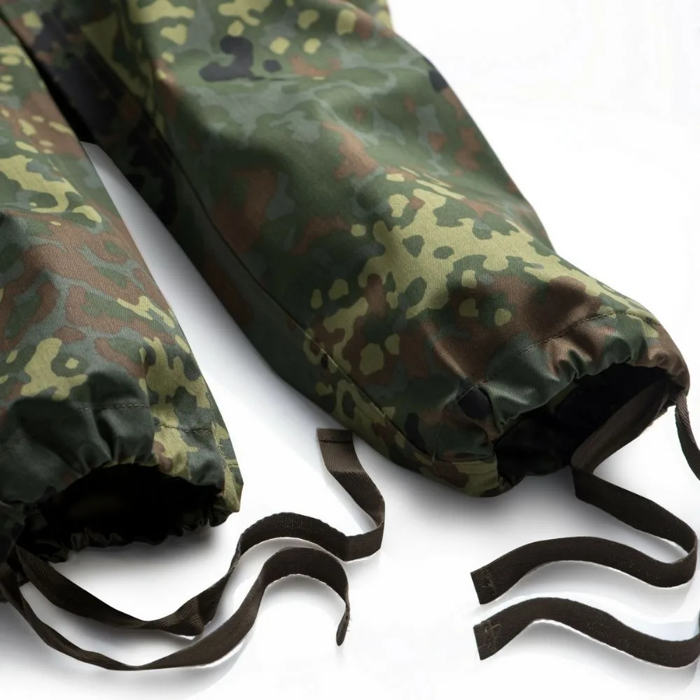 Deutsche Bundeswehr Feldhose Tropen Herren 5-Farben Tarndruck – 35% Polyester, 65% Baumwolle
